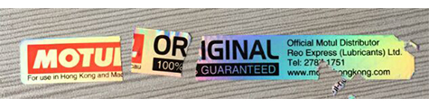 Hologram Destructible Stickers